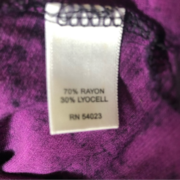 Banana Republic Purple Printed Top - Picture 4 of 5